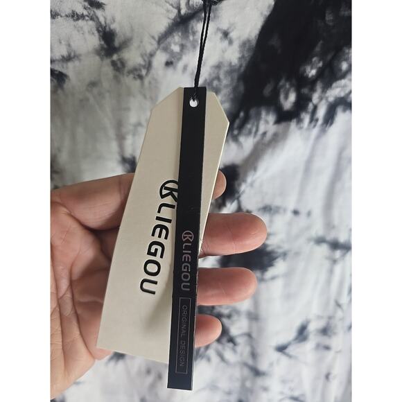 NWT XXL Mens Big & Tall Tie-Dyed Tin & Stretchy Long Sleeve T-Shirt Comfortable - Picture 5 of 6